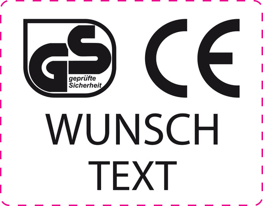 100x Elektrogeräte-Kennzeichen "GS EAC CE" kombiniert ES-GS-500-0
