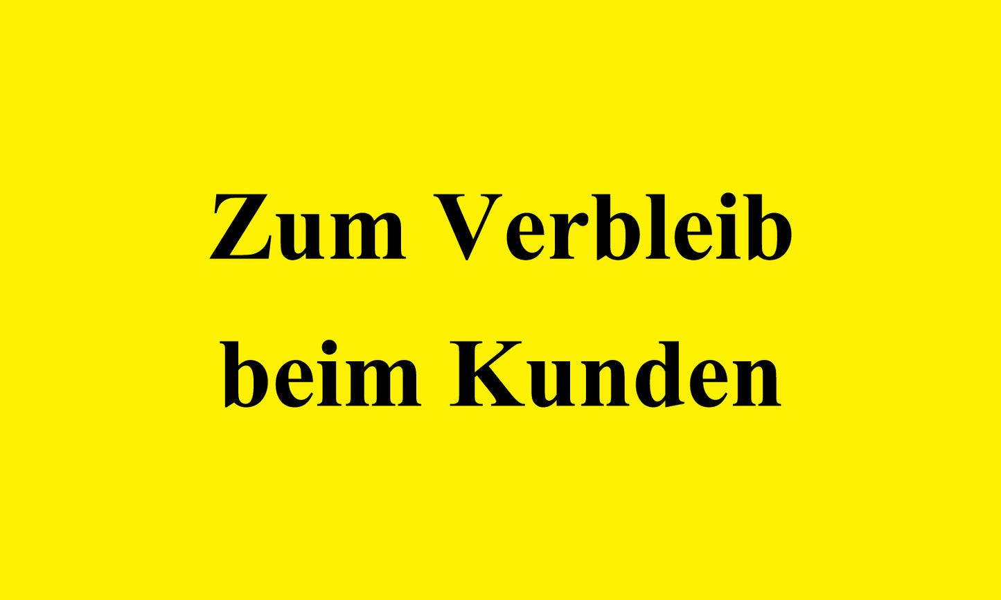 1000 Aufkleber Büroorganisation "Zum Verbleib beim Kunden" aus Papier  ES-OFFICE1600-PA