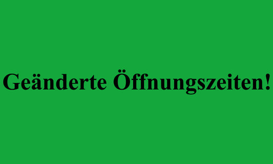 Büroorganisation "Geänderte Öffnungszeiten!!" aus Plastik ES-OFFICE2000-PE