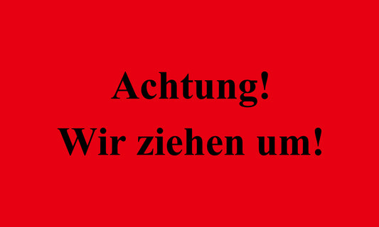 Büroorganisation "Achtung! Wir ziehen um!" aus Plastik ES-OFFICE600-PE