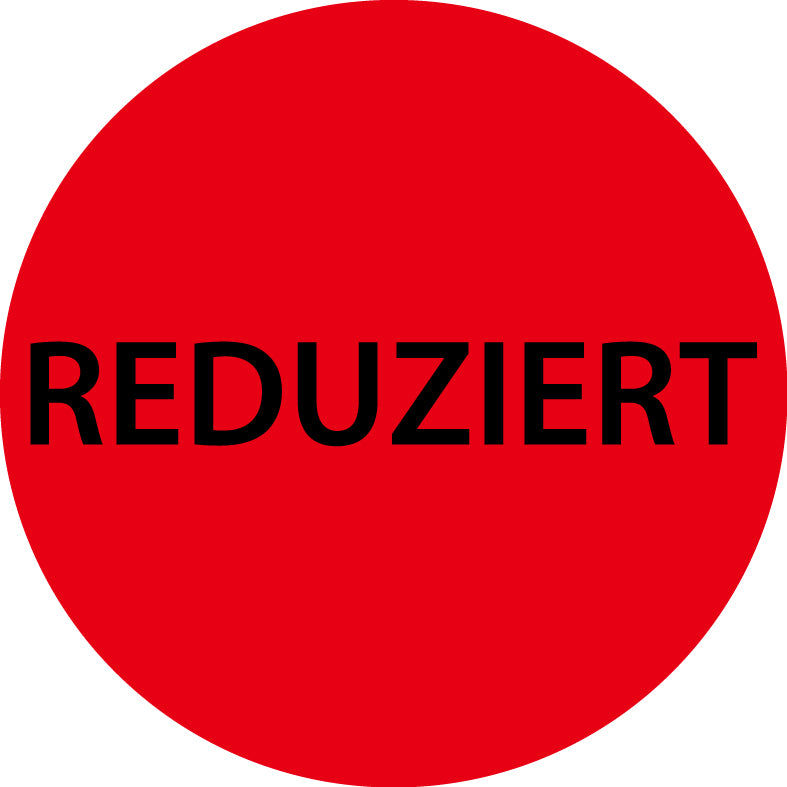 1000 Promotionsaufkleber Angebotsaufkleber Sonderangebotsaufkleber "Reduziert" 2-10 cm aus Papier und Plastik  ES-PR-4150