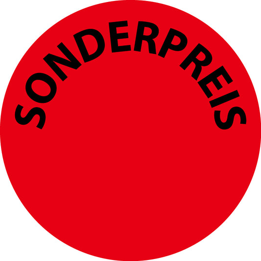Promotionsaufkleber Angebotsaufkleber Sonderangebotsaufkleber "Sonderpreis" 2-8 cm ES-PR-4250