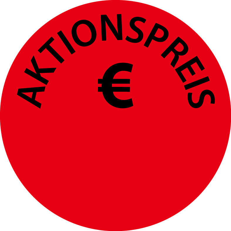 Promotionsaufkleber Angebotsaufkleber Sonderangebotsaufkleber "Aktionspreis €" 2-8 cm ES-PR-4600