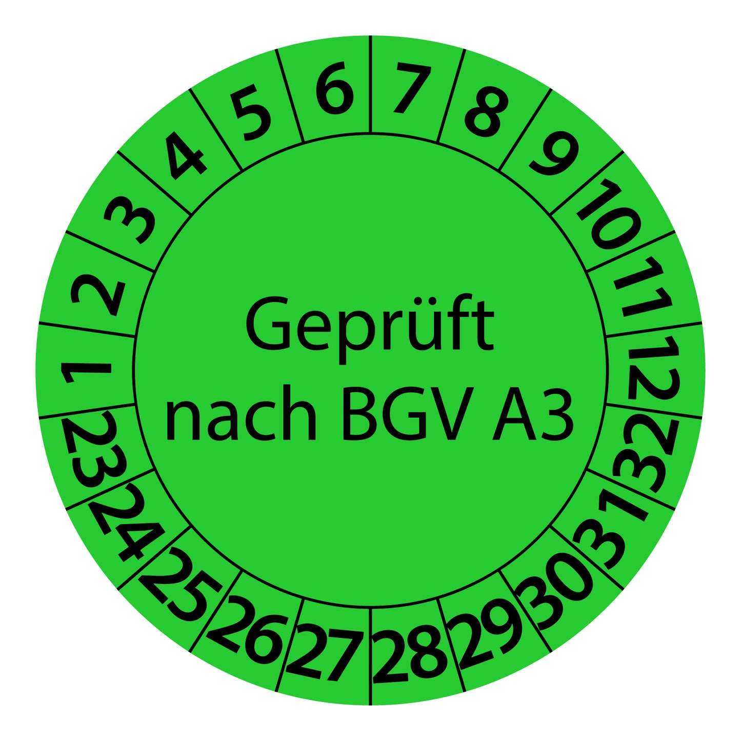 Mehrjahresprüfetiketten, Geprüft nach BGV A3, Startjahr: 2023 aus Papier oder Plastik