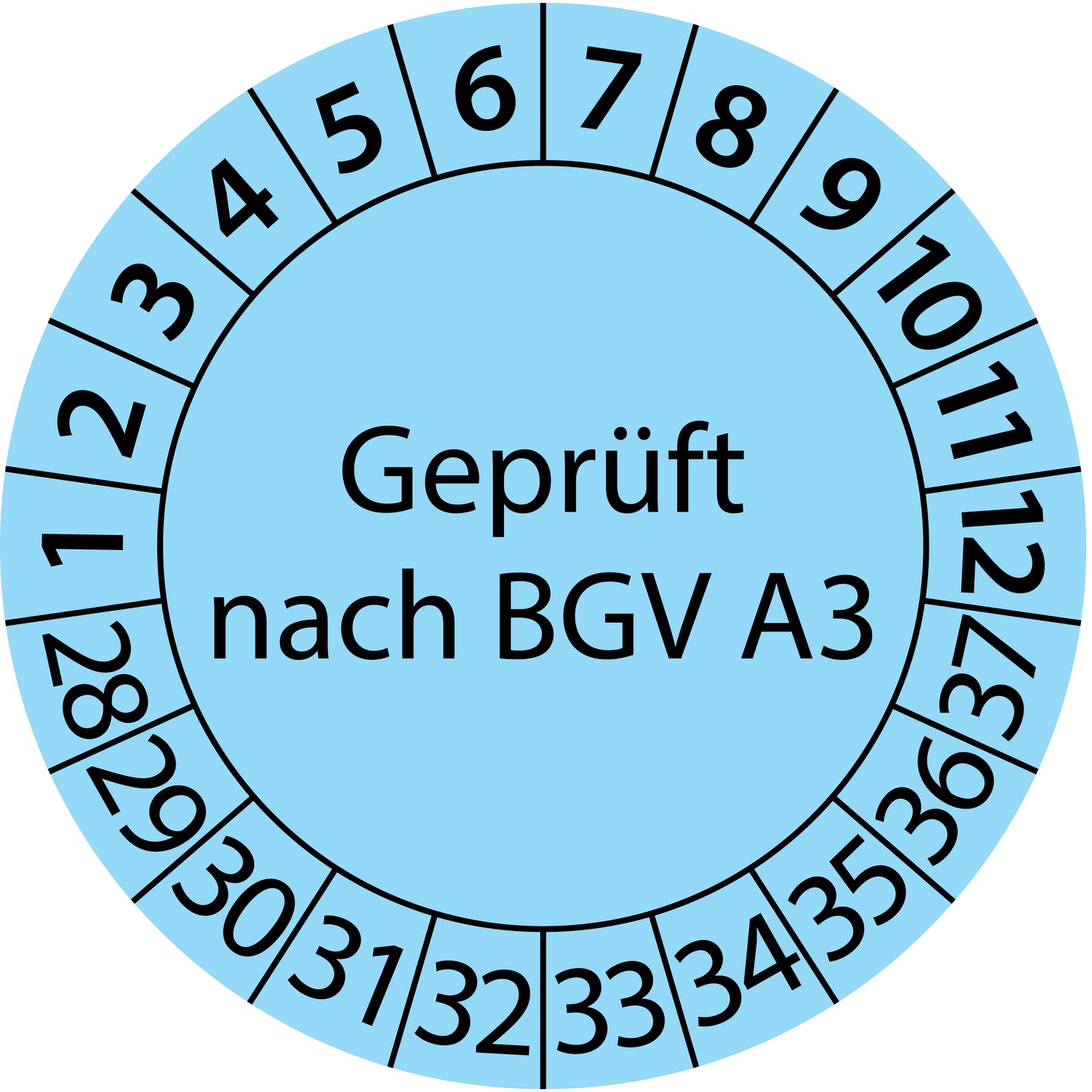 Mehrjahresprüfetiketten, Geprüft nach BGV A3, Startjahr: 2028 aus Papier oder Plastik