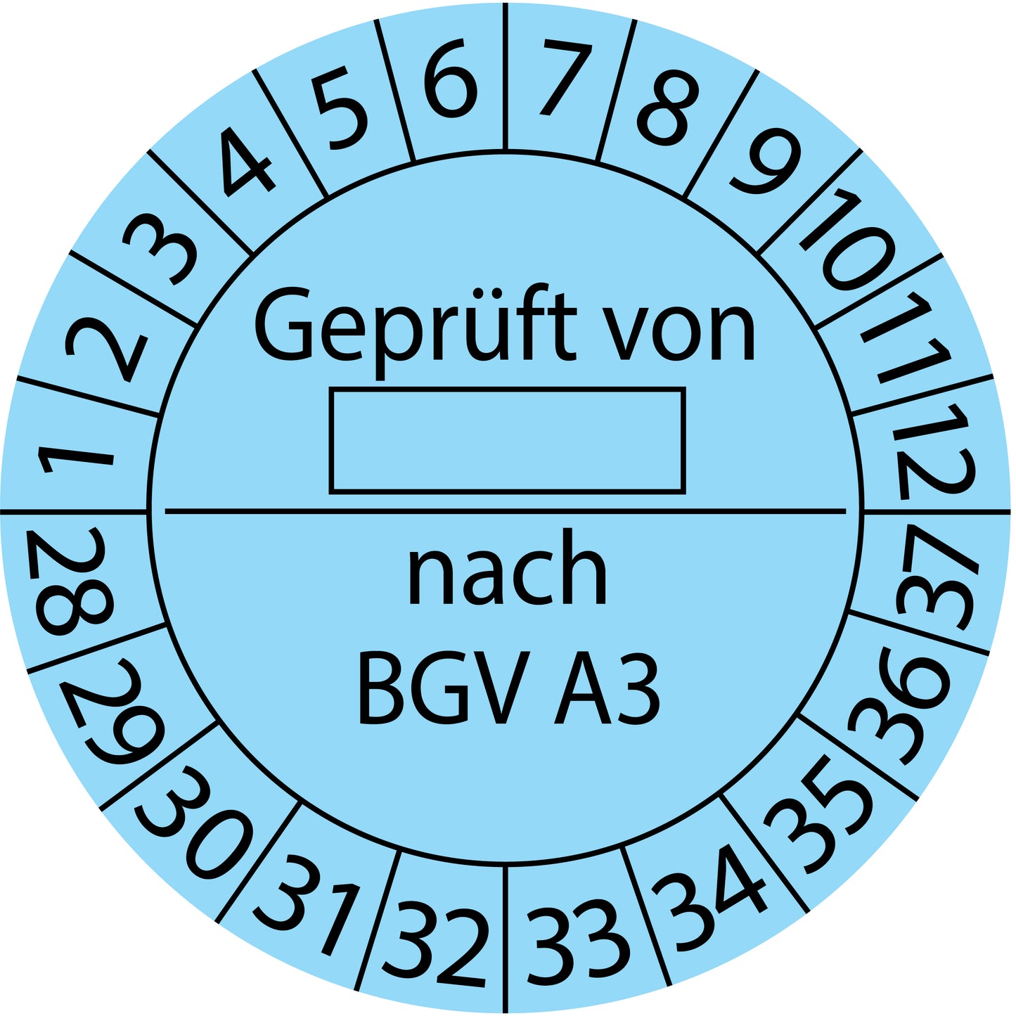 Mehrjahresprüfetiketten, Geprüft von ..., nach BGV A3, Startjahr: 2028 aus Papier oder Plastik