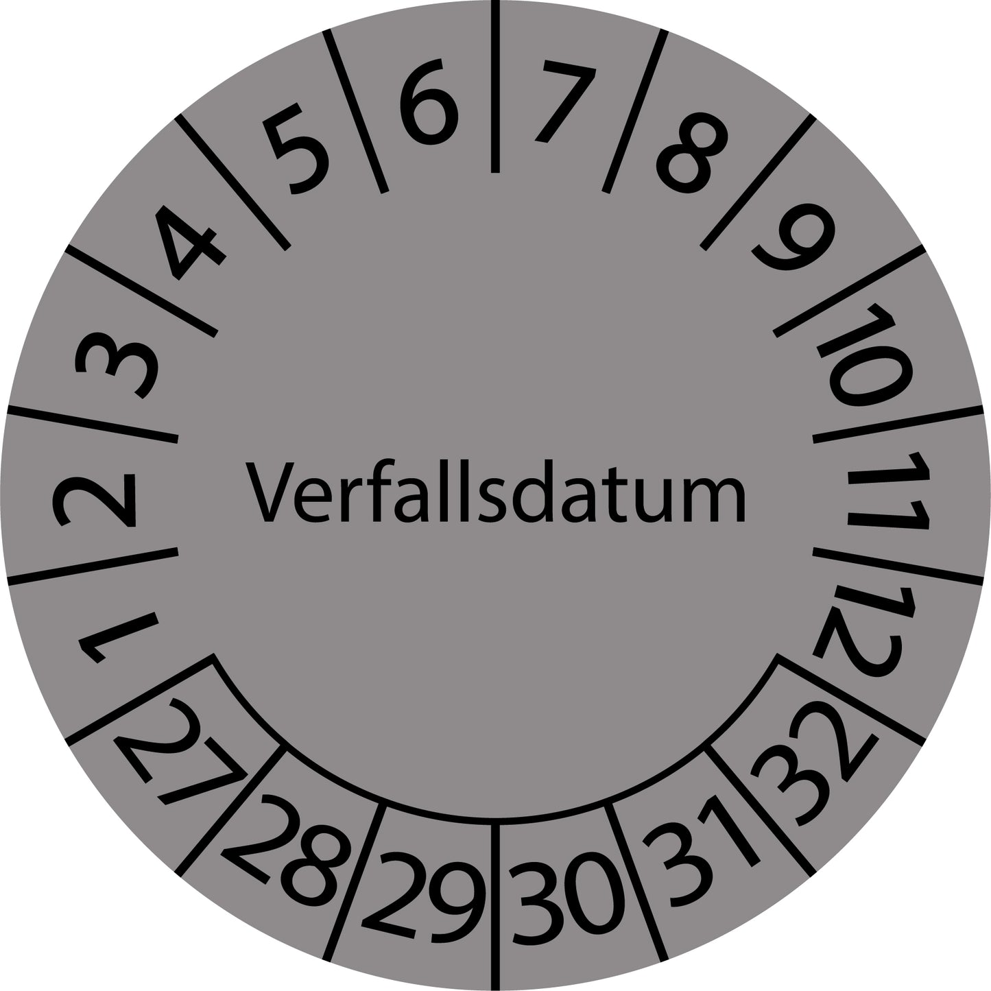 Mehrjahresprüfetiketten, Verfallsdatum, Startjahr: 2027 aus Papier oder Plastik