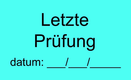 1000 Stück Qualitätssicherung "Letzte Pürfung" aus Plastik ES-QUAL-1330