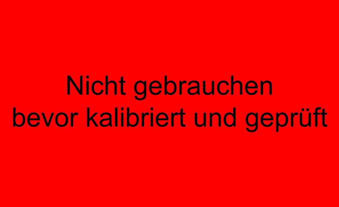 1000 Stück Qualitätssicherung "Nicht gebrauchen bevor kalibriert oder geprüft" aus Papier ES-QUAL-1360