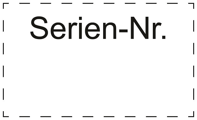 1000 Stück Qualitätssicherung "Serien-Nr." aus Papier ES-QUAL-1390