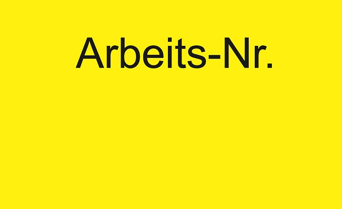 1000 Stück Qualitätssicherung "Arbeits-Nr." aus Papier ES-QUAL-1440