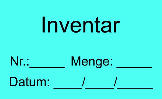 Qualitätssicherung "Inventar" aus Papier ES-QUAL-1620