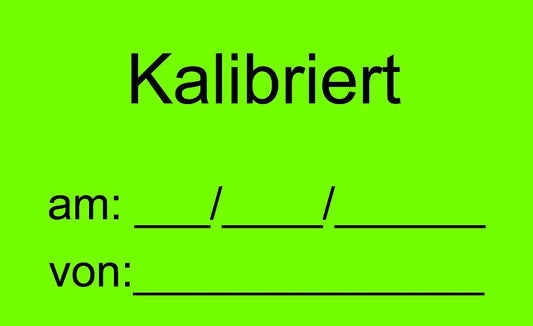 Qualitätssicherung "Kalibriert" aus Papier ES-QUAL-1710