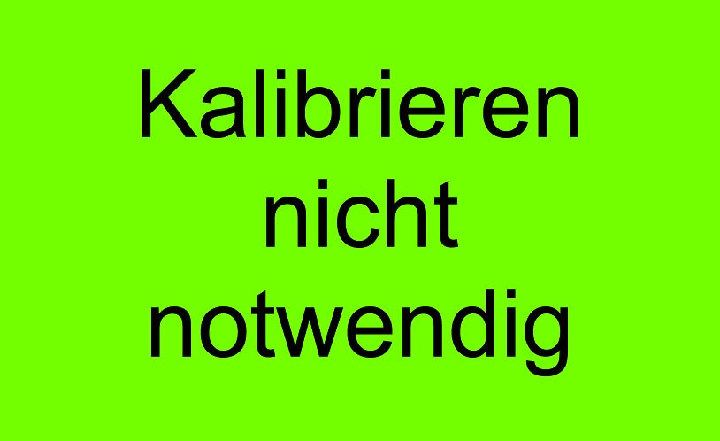 1000 Stück Qualitätssicherung "Kalibrieren nicht notwendig" aus Papier ES-QUAL-1750