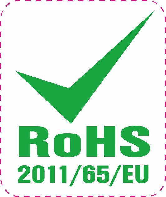 100x Elektrogeräte-Kennzeichen Rohs "ROHS AUFKLEBER 2011/65/EU CONFORM" ES-R-800