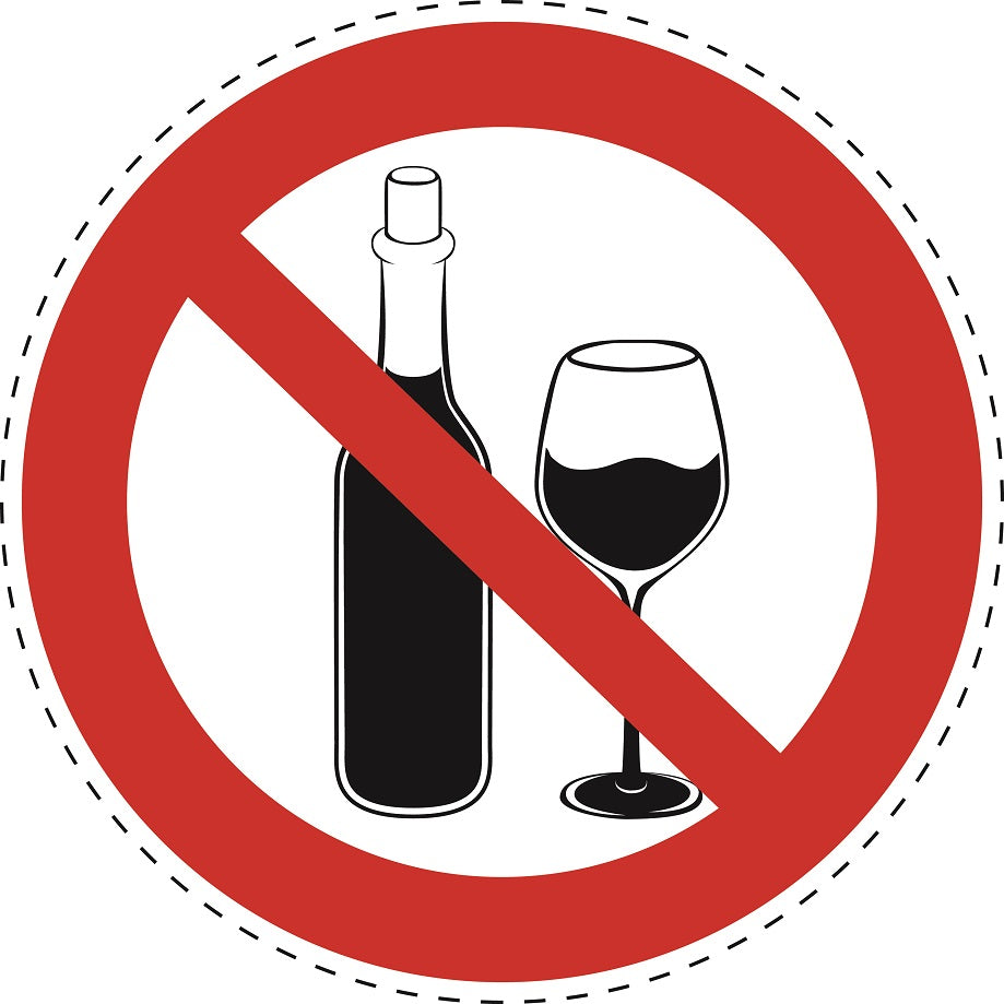 Verbotsaufkleber "Keine alkoholischen Getränke" aus PVC Plastik, ES-SI25900