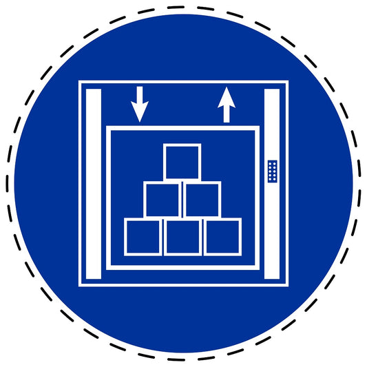 Gebotsaufkleber "Lasthöhe" aus PVC Plastik, ES-SIM1650