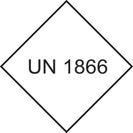 UN-Gefahrstoffetikett "1866" 10x10 cm aus Papier oder Plastik ES-UN-1000-1866