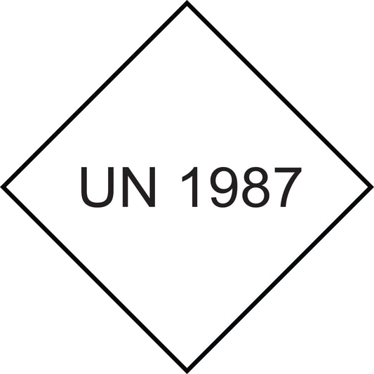 UN-Gefahrstoffetikett "1987" 10x10 cm aus Papier oder Plastik ES-UN-1000-1987