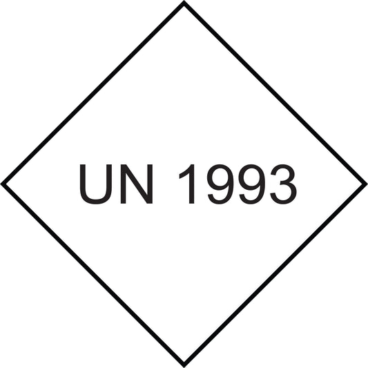 UN-Gefahrstoffetikett "1993" 10x10 cm aus Papier oder Plastik ES-UN-1000-1993