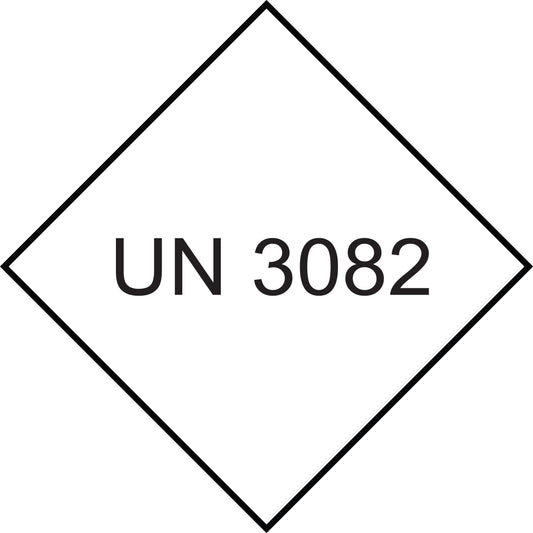 UN-Gefahrstoffetikett "3082" 10x10 cm aus Papier oder Plastik ES-UN-1000-3082