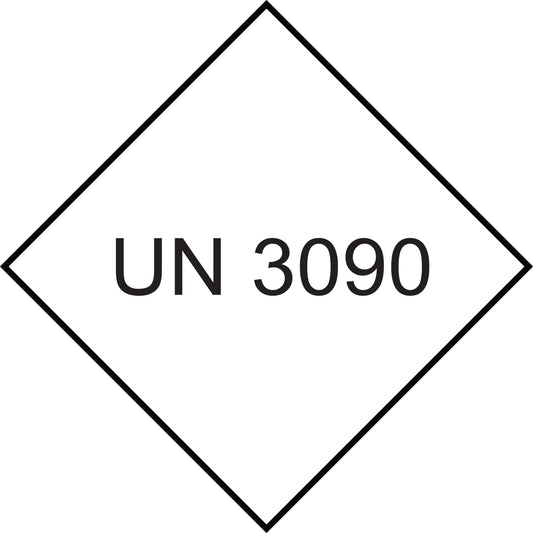UN-Gefahrstoffetikett "3090" 10x10 cm aus Papier oder Plastik ES-UN-1000-3090