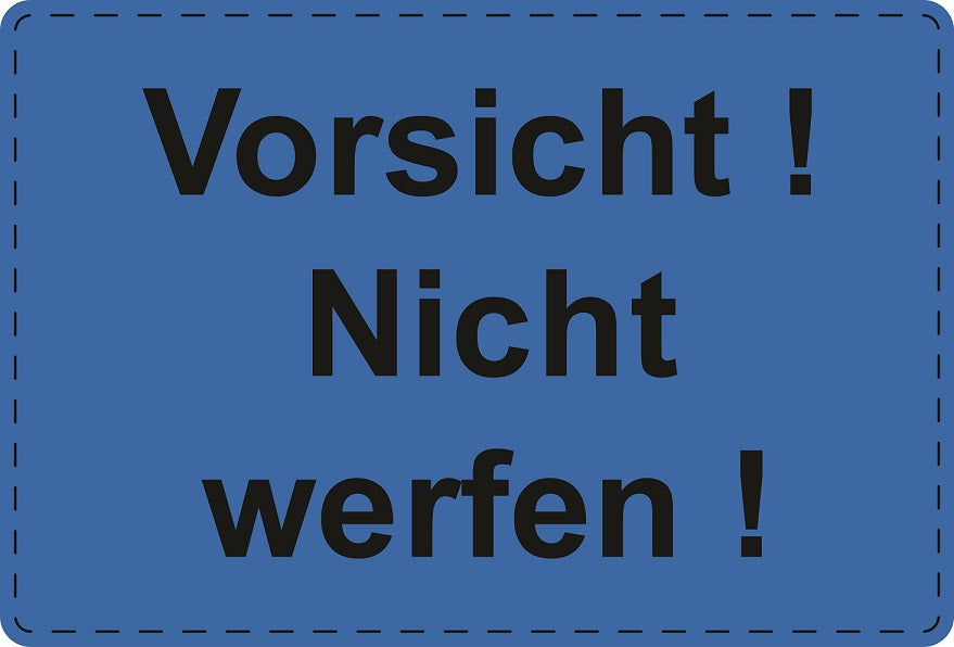 1000 Versandaufkleber "Vorsicht! Nicht werfen!" aus Plastik ES-VER-PE-1000