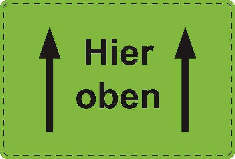 1000 Versandaufkleber "Hier oben" aus Papier ES-VER-PA-1100