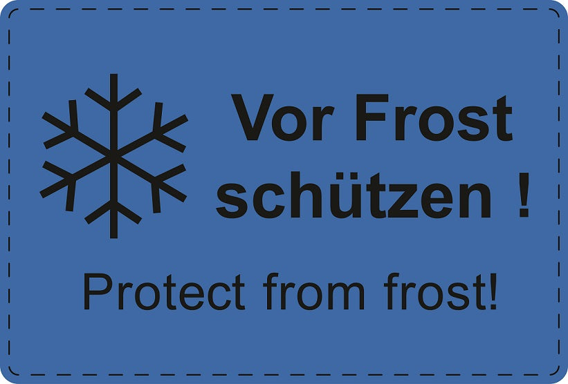 1000 Versandaufkleber "Vor Frost schützen Protect from frost!" aus Plastik ES-VER-PE-1400