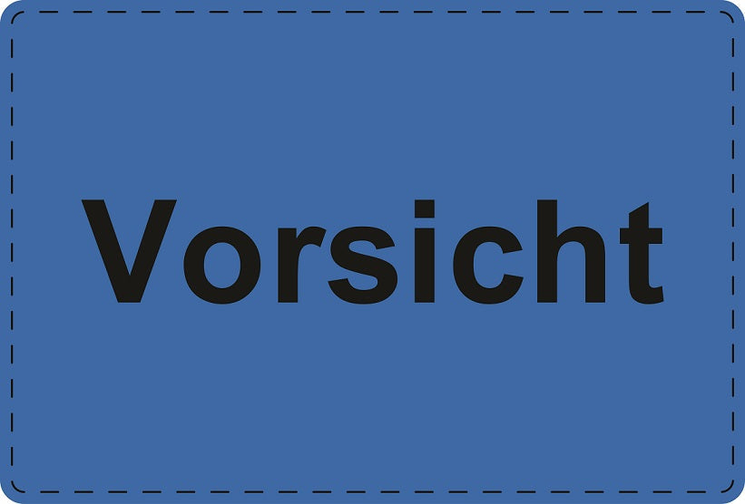 Versandaufkleber "Vorsicht" aus Plastik