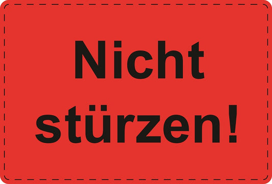 1000 Versandaufkleber "Nicht stürzen!" aus Plastik ES-VER-PE-2100