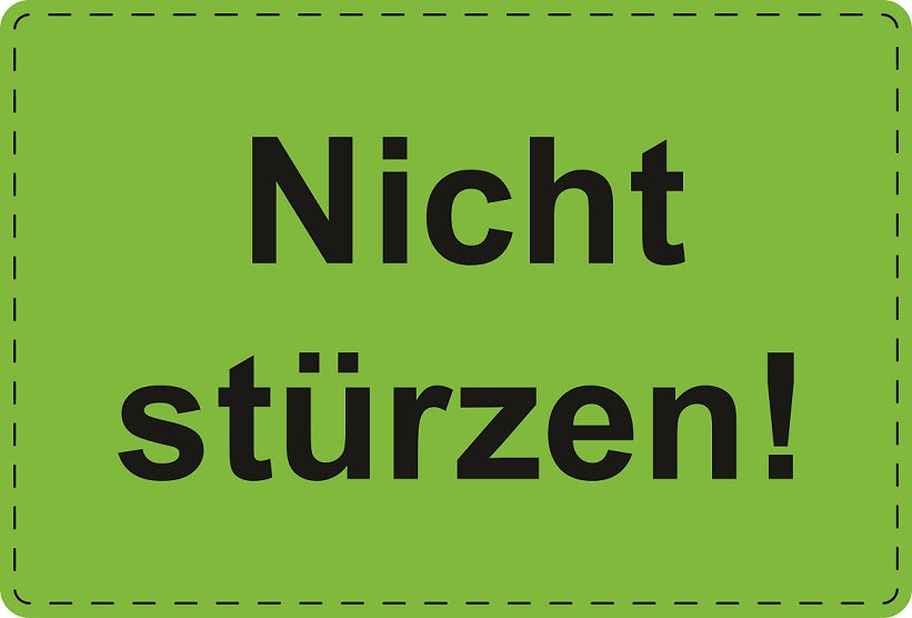 1000 Versandaufkleber "Nicht stürzen!" aus Papier ES-VER-PA-2100