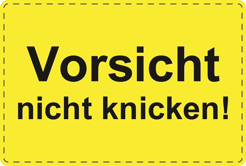 1000 Versandaufkleber "Vorsicht nicht knicken!" aus Plastik ES-VER-PE-2400