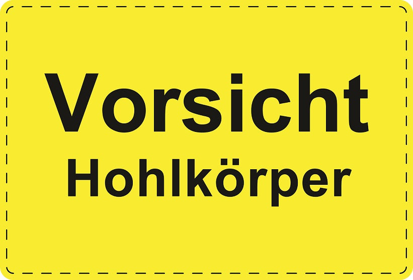 1000 Versandaufkleber "Vorsicht Hohlkörper" aus Papier ES-VER-PA-2500