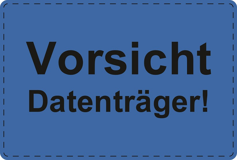 1000 Versandaufkleber "Vorsicht Datenträger!" aus Papier ES-VER-PA-2600