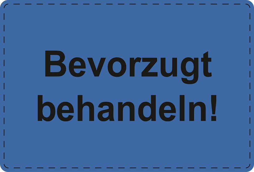 1000 Versandaufkleber "Bevorzugt behandeln" aus Papier ES-VER-PA-4100