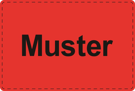 Versandaufkleber "Muster" aus Plastik