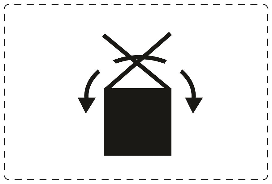 1000 Versandaufkleber "Nicht rollen" aus Papier ES-VER-PA-5900