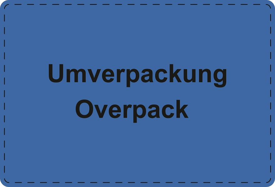 1000 Versandaufkleber "Umverpackung Overpack" aus Papier ES-VER-PA-6600