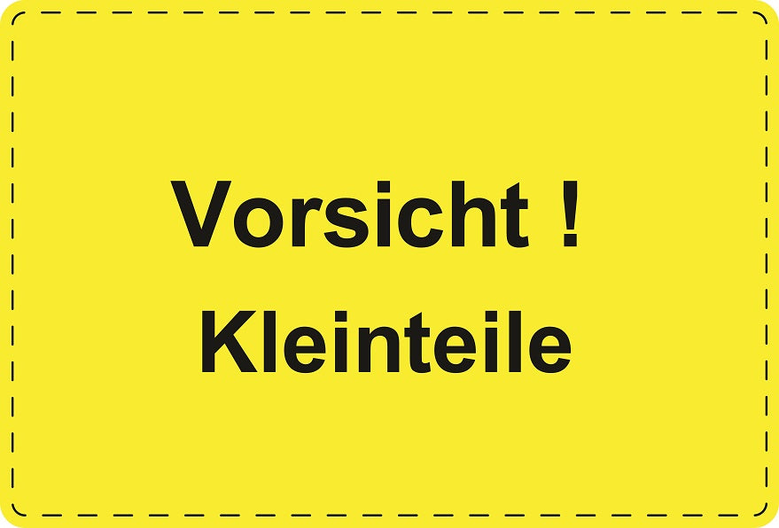 1000 Versandaufkleber "Vorsicht ! Kleinteile" aus Papier ES-VER-PA-6700