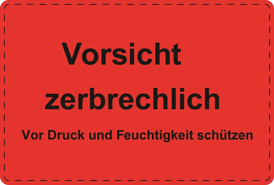 1000 Versandaufkleber "Vorsicht zerbrechlich" aus Papier ES-VER-PA-6800