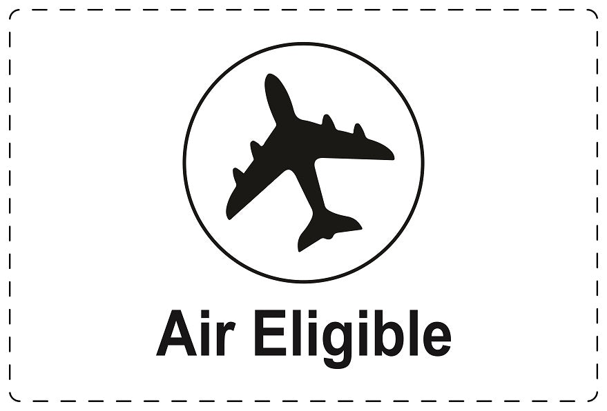 1000 Versandaufkleber "Air Eligible" aus Papier ES-VER-PA-7100