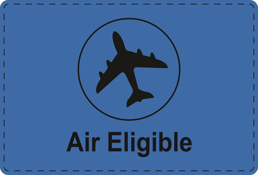 1000 Versandaufkleber "Air Eligible" aus Papier ES-VER-PA-7100