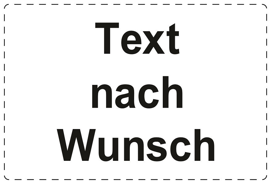 1000 Versandaufkleber "Text nach Wunsch" aus Papier ES-VER-PA-9000