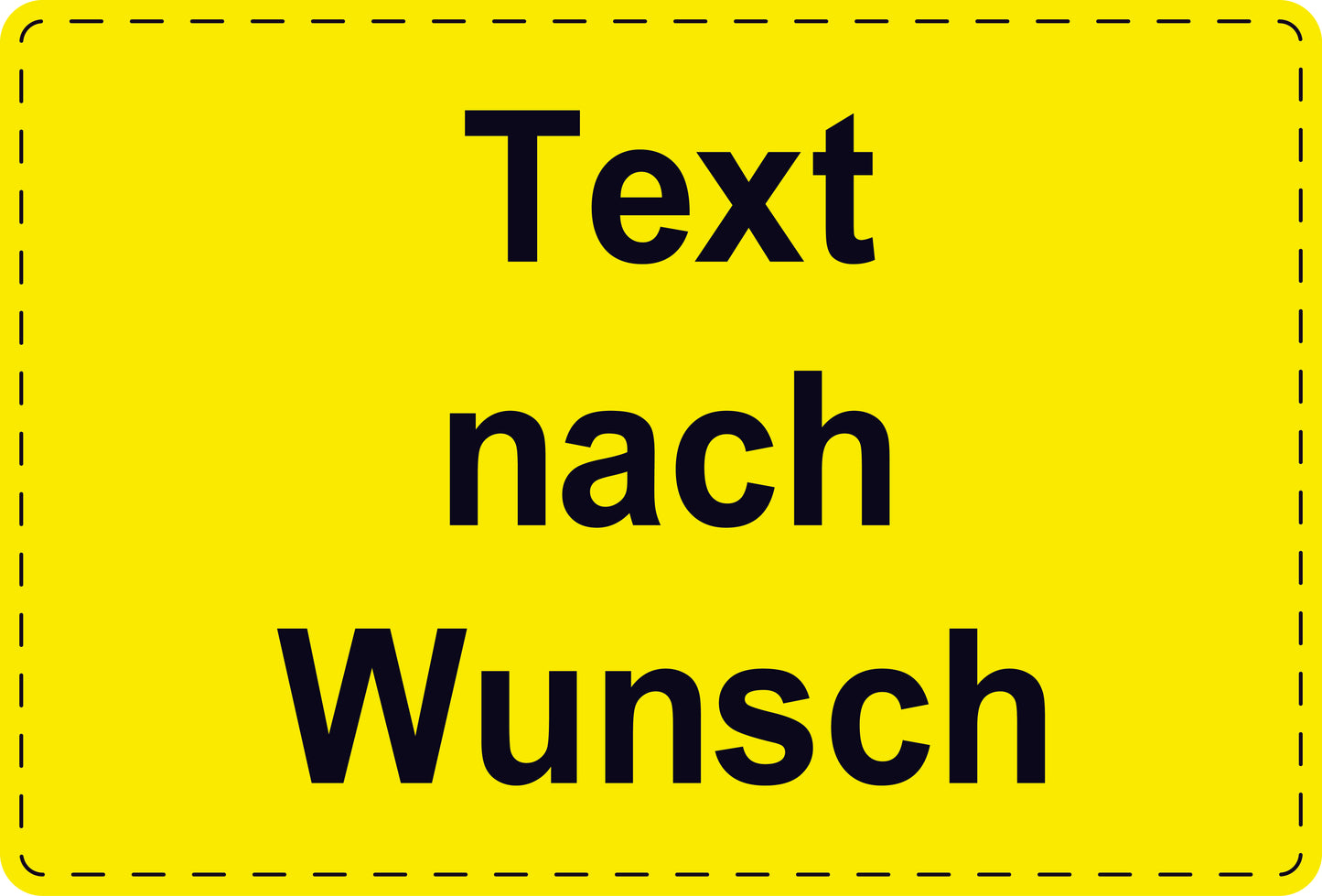 1000 Wunschaufkleber bedruckt 2.4x4 cm 6x4 cm und 9x7 cm auf Rolle aus Papier