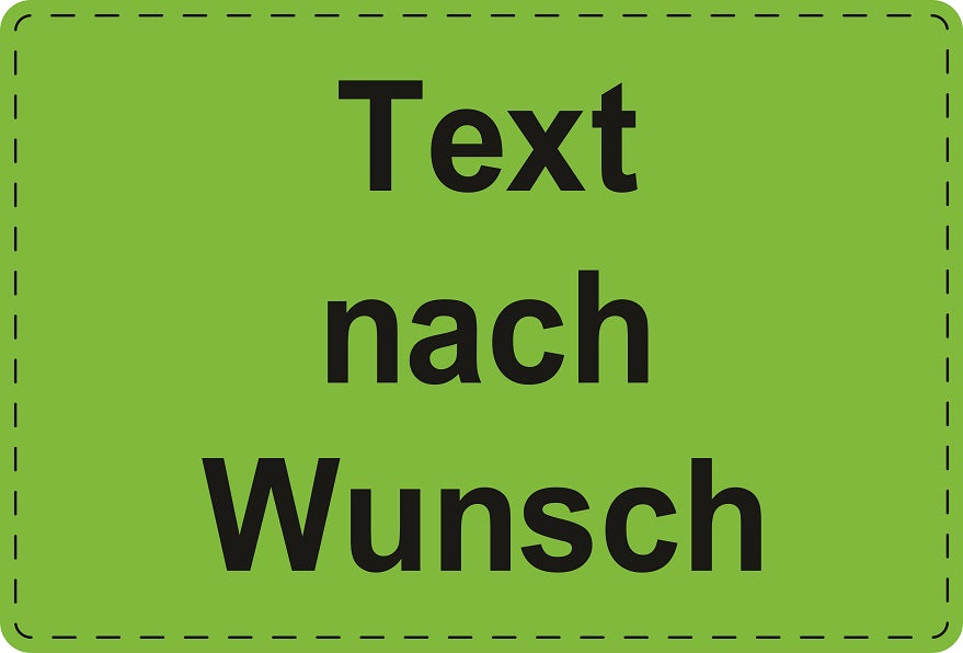 1000 Versandaufkleber "Text nach Wunsch" aus Papier ES-VER-PA-9000
