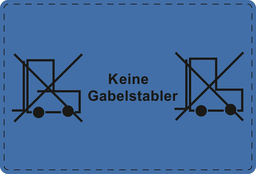 1000 Versandaufkleber "Keine Gabelstabler" aus Papier ES-VER-PA-9600