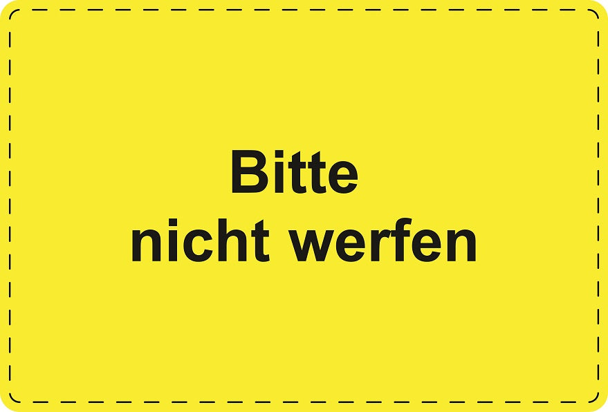 1000 Versandaufkleber "Bitte nicht werfen" aus Papier ES-VER-PA-9700