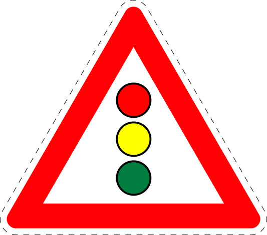 1 Stück Verkehrszeichen "Lichtzeichenanlage" 5-70 cm  ES-Verk-131
