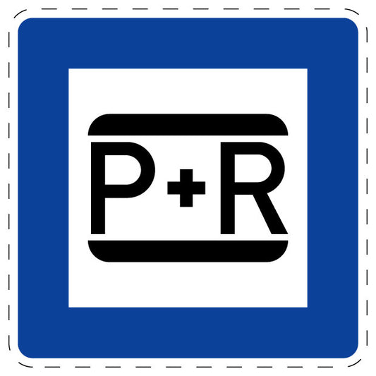 1 Stück Verkehrszeichen  "Parken und Reisen" 5-70 cm  ES-Verk-316